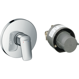 Смеситель для душа hansgrohe Logis скрытого монтажа, в комплекте с монтажной частью 71666000, хром