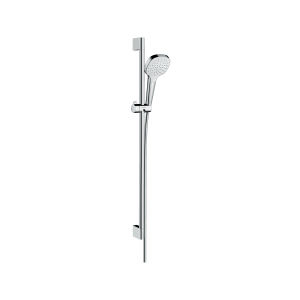 Душевой гарнитур hansgrohe Croma Select E 110, 1 режим, со штангой 90 см, 26594400, белый/хром