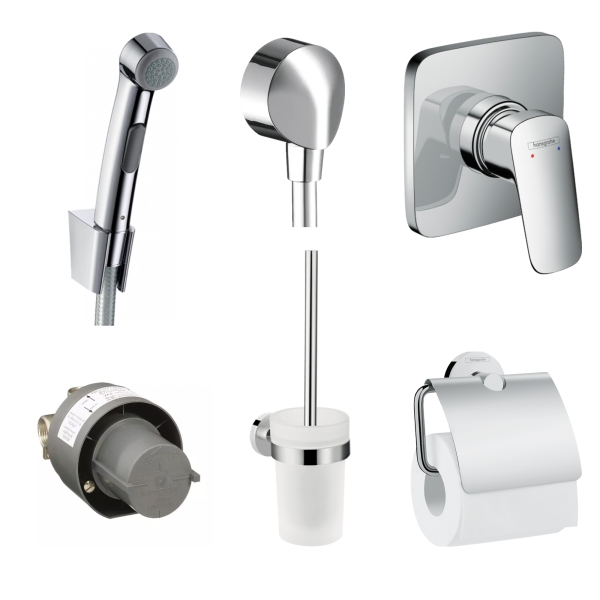 Купить Готовый набор для гигиенического душа скрытого монтажа hansgrohe ...