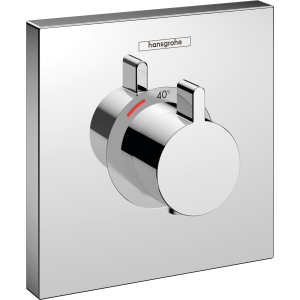Внешняя часть термостата для душа hansgrohe ShowerSelect HighFlow скрытого монтажа 15760000, хром