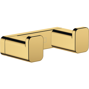 Крючок hansgrohe AddStoris двойной 41755990, полированное золото