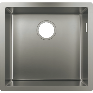 Кухонная мойка hansgrohe S71 S719-U400 интегрированная 43425800, нержавеющая сталь