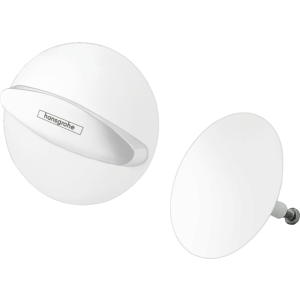 Внешняя часть системы слива-перелива для ванны hansgrohe Flexaplus 58185700, матовый белый