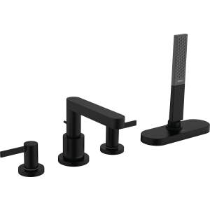 Внешняя часть смесителя для ванны hansgrohe Finoris на край ванны, на 4 отверстия, с sBox 76444670, матовый черный