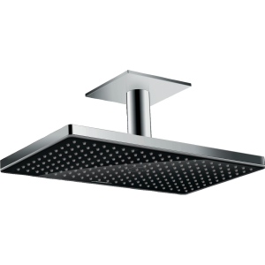 Верхний душ hansgrohe Rainmaker Select 460 1jet с потолочным кронштейном скрытого монтажа 24002600, черный/хром