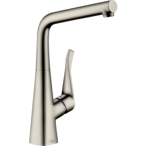 Смеситель для кухонной мойки hansgrohe Metris M71 320 14822800, под сталь