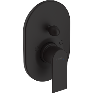 Внешняя часть смесителя для ванны hansgrohe Vernis Shape скрытого монтажа 71458670, матовый черный