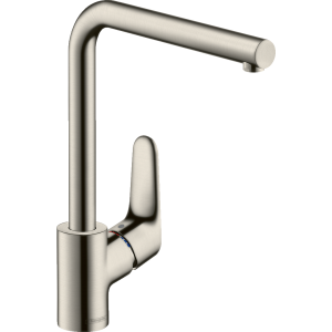 Смеситель для кухонной мойки hansgrohe Focus M41 280, с поворотным изливом 31817800, под сталь