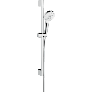 Душевой гарнитур hansgrohe Crometta 100 1jet со штангой 65 см 26533400, белый/хром