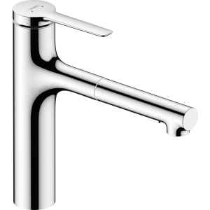Смеситель для кухонной мойки hansgrohe Zesis M33 160, с вытяжным душем 2jet 74804000, хром