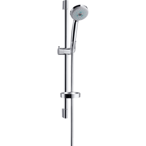 Душевой гарнитур hansgrohe Croma 100 3jet Multi со штангой 65 см и мыльницей 27775000, хром