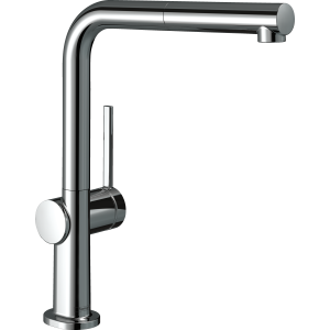 Смеситель для кухонной мойки hansgrohe Talis M54 270  с вытяжным изливом 1jet, sBox 72809000, хром