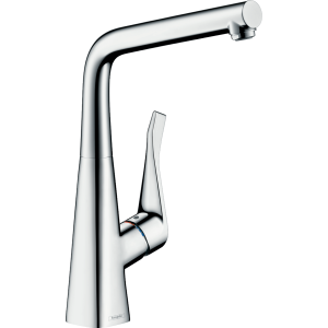 Смеситель для кухонной мойки hansgrohe Metris M71 320 14822000, хром