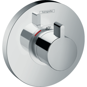 Внешняя часть термостата для душа hansgrohe ShowerSelect S HighFlow скрытого монтажа 15741000, хром