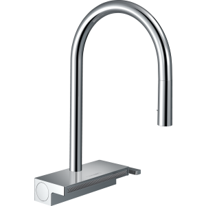 Смеситель для кухонной мойки hansgrohe Aquno Select M81 170, с вытяжным душем 3jet, sBox 73831000, хром