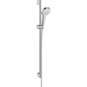 Душевой гарнитур hansgrohe Croma Select S 110 3jet Vario со штангой 90 см 26572400, белый/хром