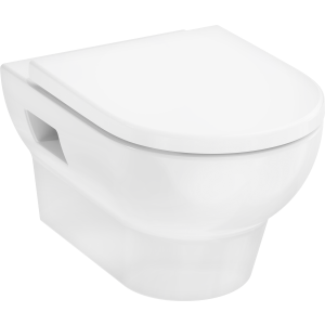 Унитаз hansgrohe GladeLake S подвесной с сиденьем без микролифта 60201450, белый