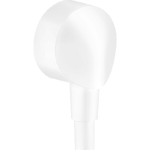 Шланговое подключение hansgrohe FixFit E без клапана обратного тока 27454700, матовый белый