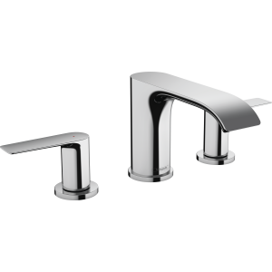 Смеситель для раковины hansgrohe Vivenis 90 на 3 отверстия, со сливным гарнитуром 75033000, хром