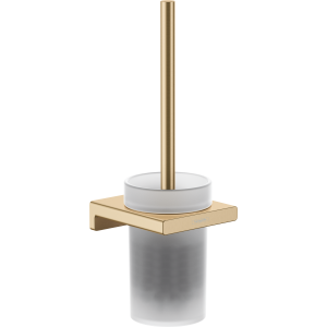 Туалетный ершик hansgrohe AddStoris с настенным держателем 41752140, шлифованная бронза