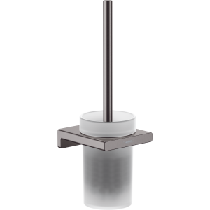 Туалетный ершик hansgrohe AddStoris с настенным держателем 41752340, шлифованный черный хром