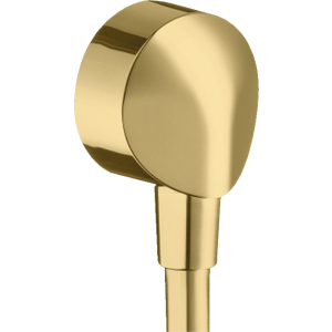 Шланговое подключение hansgrohe FixFit E без клапана обратного тока 27454990, полированное золото