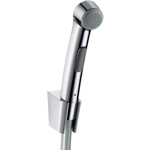 Гигиенический душ hansgrohe 1jet с держателем и шлангом 125 см 32129340, шлифованный черный хром