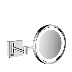 Косметическое зеркало hansgrohe AddStoris с подсветкой 41790000, хром
