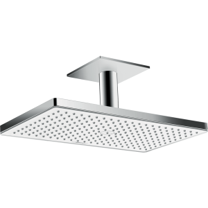 Верхний душ hansgrohe Rainmaker Select 460 1jet с потолочным кронштейном скрытого монтажа 24002400, белый/хром 