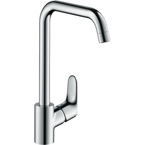 Смеситель для кухонной мойки hansgrohe Focus M41 260 с поворотным изливом 31820000, хром