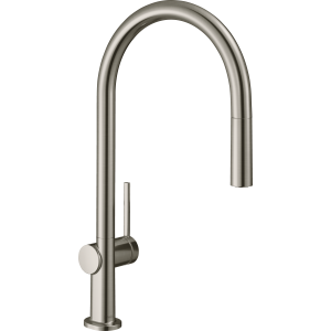 Смеситель для кухонной мойки hansgrohe Talis M54 210, с вытяжным изливом 1jet 72802800, под сталь