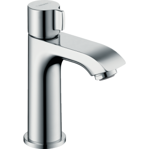Кран для холодной воды hansgrohe Metris 100, без сливного гарнитура 31166000, хром
