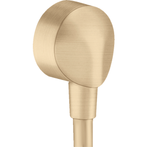 Шланговое подключение hansgrohe FixFit E без клапана обратного тока 27454140, шлифованная бронза