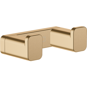 Крючок hansgrohe AddStoris двойной 41755140, шлифованная бронза
