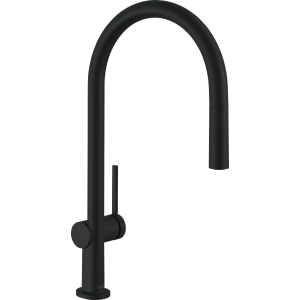 Смеситель для кухонной мойки hansgrohe Talis M54 210, с вытяжным изливом 1jet 72802670, матовый черный