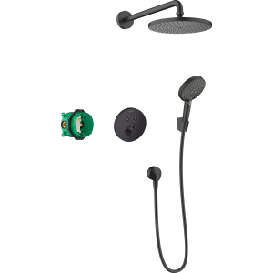 Душевая система hansgrohe Raindance S 240 1jet скрытого монтажа с термостатом 27959670, матовый черный