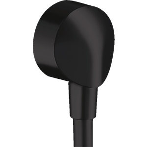 Шланговое подключение hansgrohe FixFit E без клапана обратного тока 27454670, матовый черный