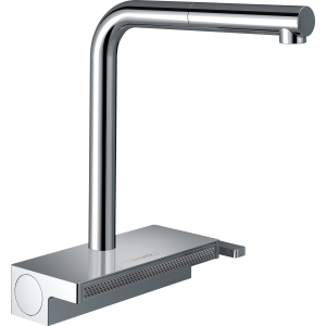Смеситель для кухонной мойки hansgrohe Aquno Select M81 250, с вытяжным душем 2jet 73836000, хром
