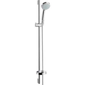 Душевой гарнитур hansgrohe Croma 100, 4 режима, со штангой 90 см и мыльницей, 27771000, хром