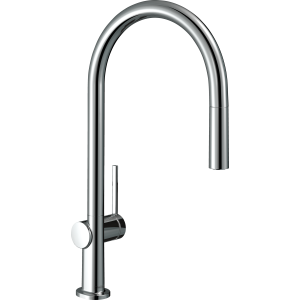 Смеситель для кухонной мойки hansgrohe Talis M54 210, с вытяжным изливом 1jet, sBox 72803000, хром