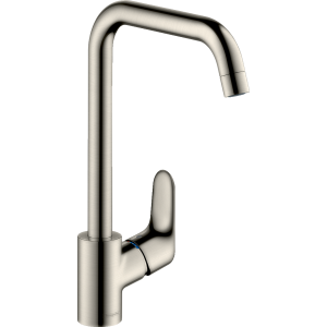 Смеситель для кухонной мойки hansgrohe Focus M41 260 с поворотным изливом 31820800, под сталь
