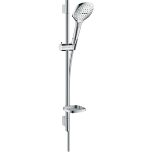 Душевой гарнитур hansgrohe Raindance Select E 120 3 режима, со штангой 65 см и мыльницей 26620000, хром
