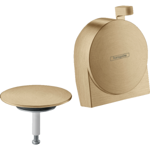 Внешняя часть системы налива/слива-перелива для ванны hansgrohe Exafill S 58117140, шлифованная бронза