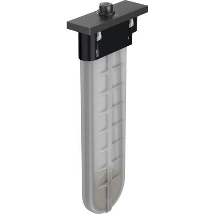 Внешняя монтажная часть hansgrohe sBox с прямоугольной розеткой 28010340, шлифованный черный хром