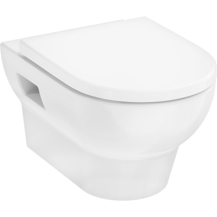 Унитаз hansgrohe GladeLake S подвесной с сиденьем без микролифта 60201450, белый