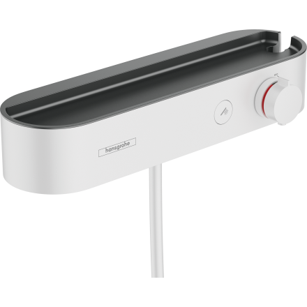 Термостат для душа hansgrohe ShowerTablet Select 400 с полочкой,24360700, матовый белый