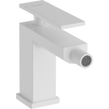Смеситель для биде hansgrohe Tecturis E со сливным гарнитуром, 73200700, матовый белый