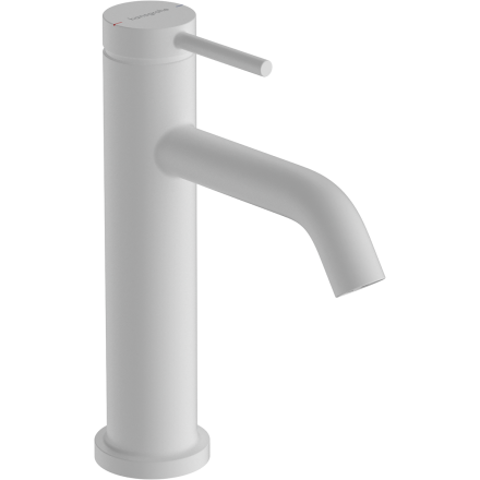 Cмеситель для раковины hansgrohe Tecturis S 110 EcoSmart+, с донным клапаном, 73310700, матовый белый