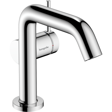 Смеситель для раковины hansgrohe Tecturis S 110 Fine CoolStart, EcoSmart+, с донным клапаном Push-Open, 73320000, хром
