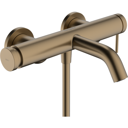 Смеситель для ванны hansgrohe Tecturis S, 73422140, шлифованная бронза